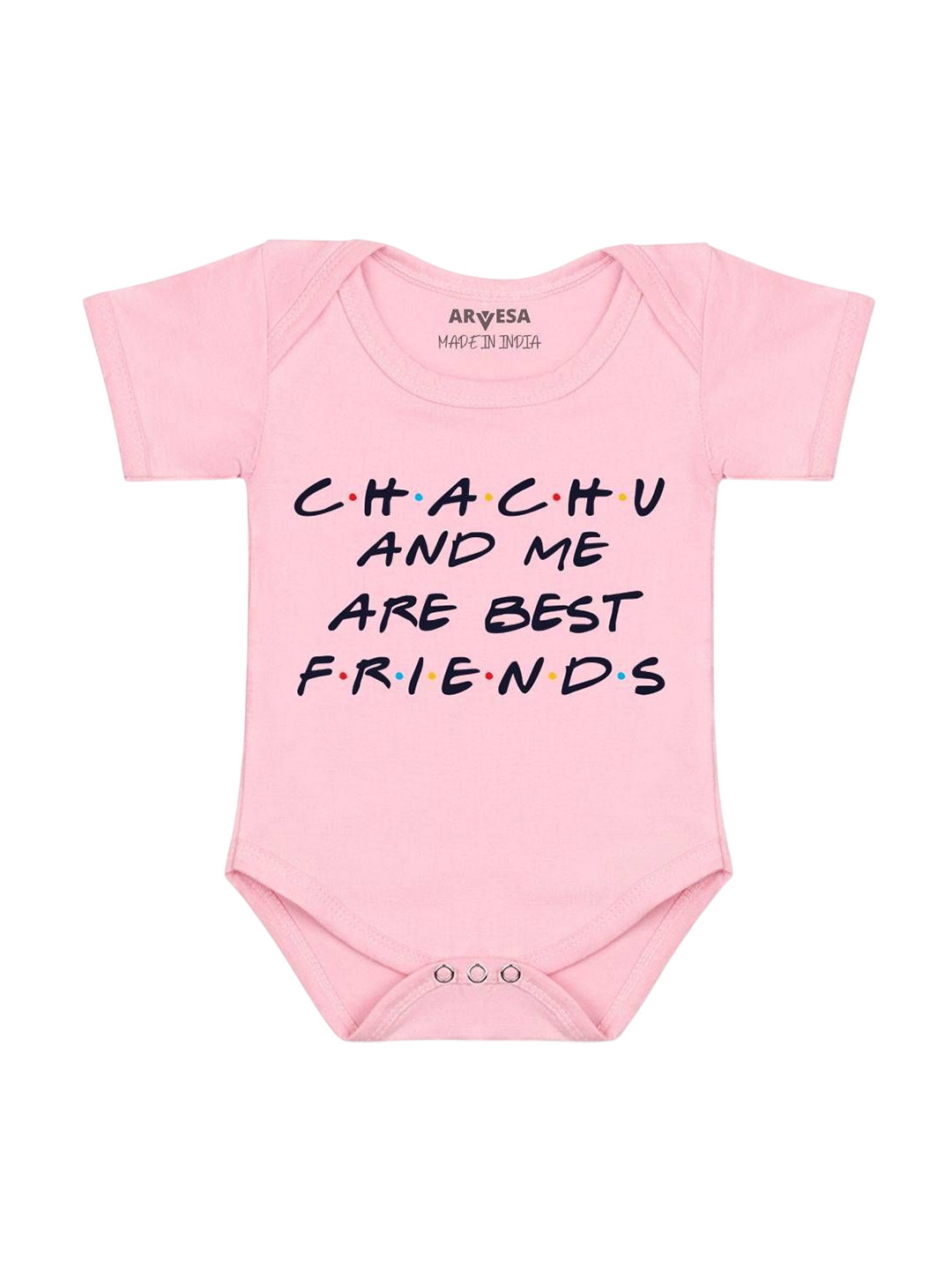 Arvesa Chachu & Me Are Best Friend Printed Romper