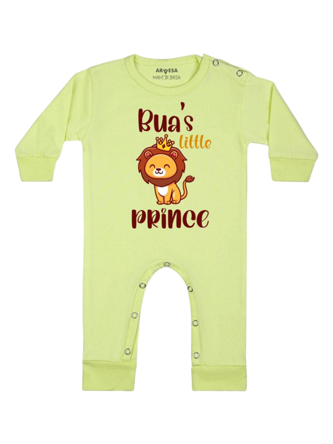 Arvesa Kids Bua Little Prince Printed Baby Romper