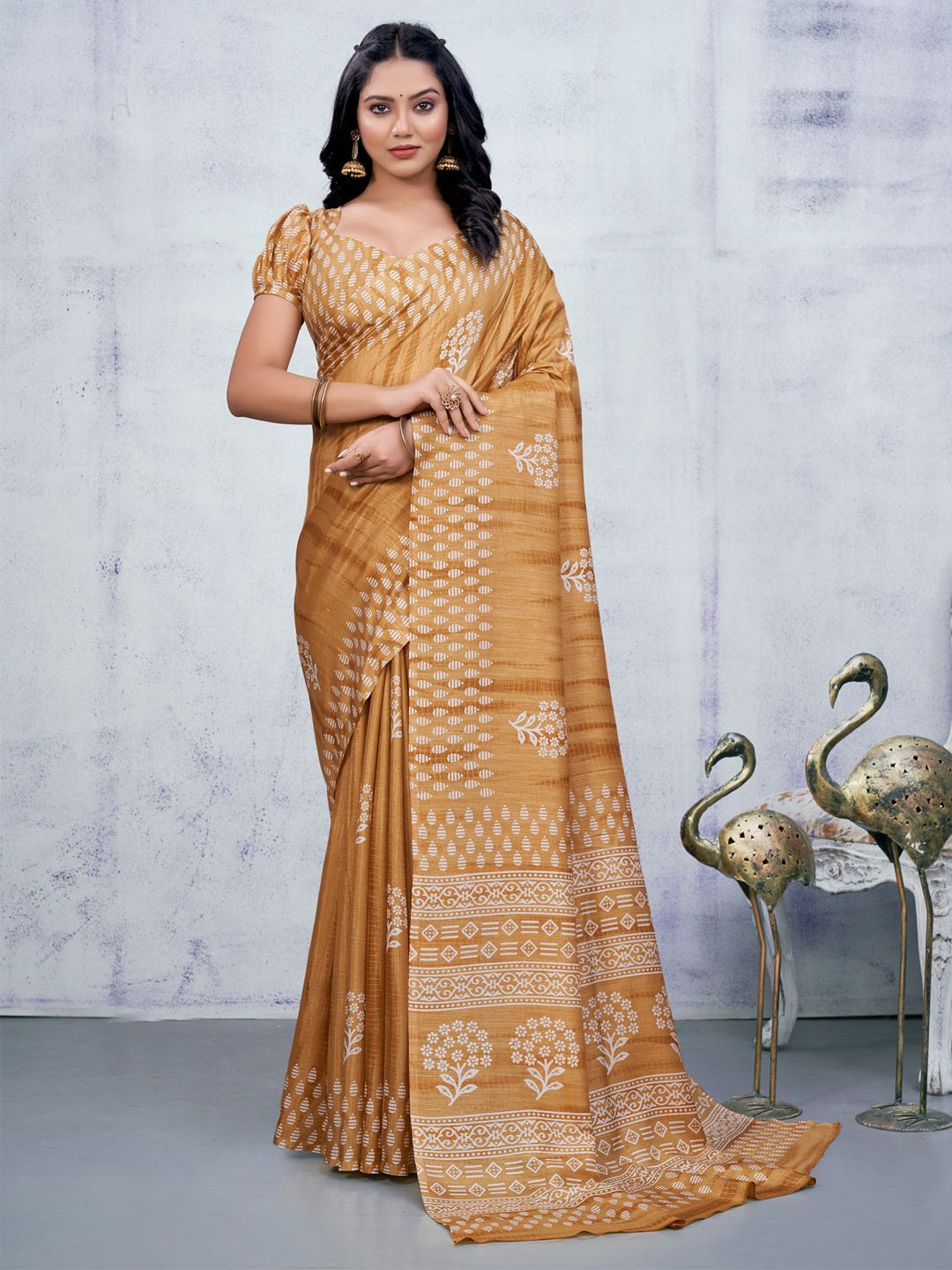 Mitera Bagh Designer Block Print Saree
