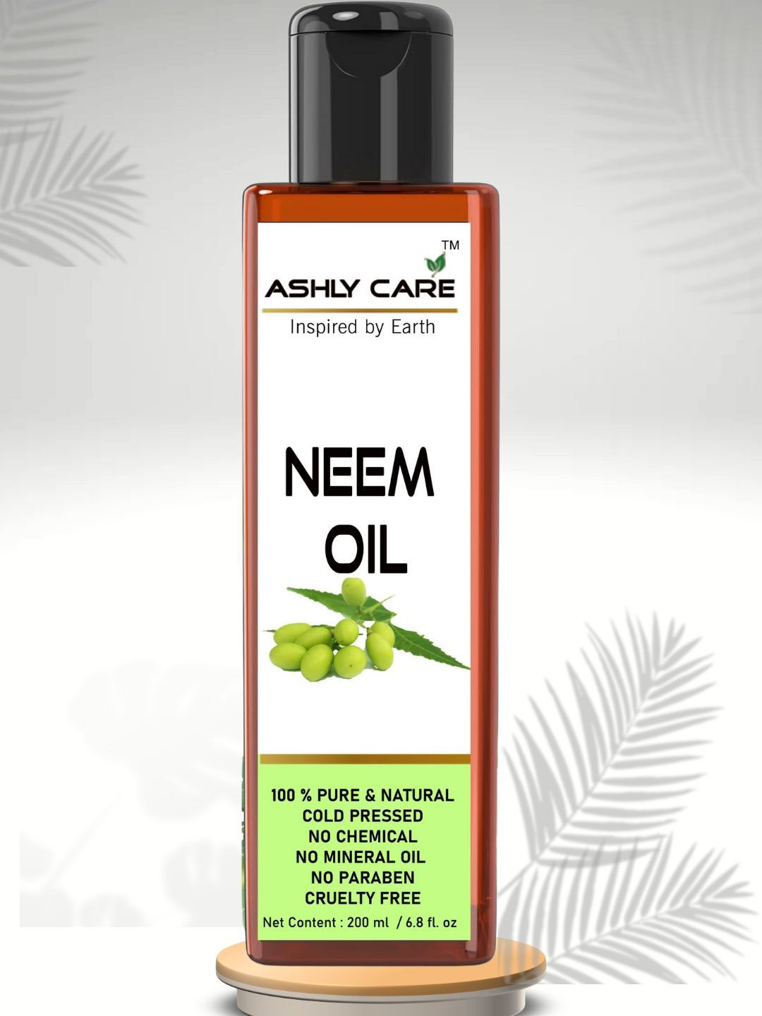 ASHLY CARE Pure Cold Pressed Neem Massage Oil - 200 ml