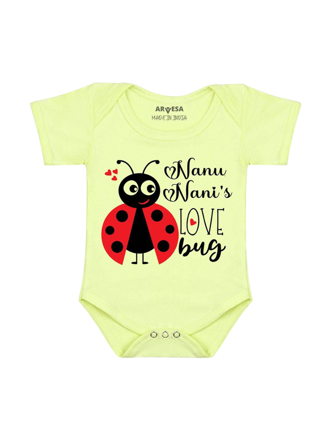 Arvesa Nanu Nani Love Bug Printed Bodysuit
