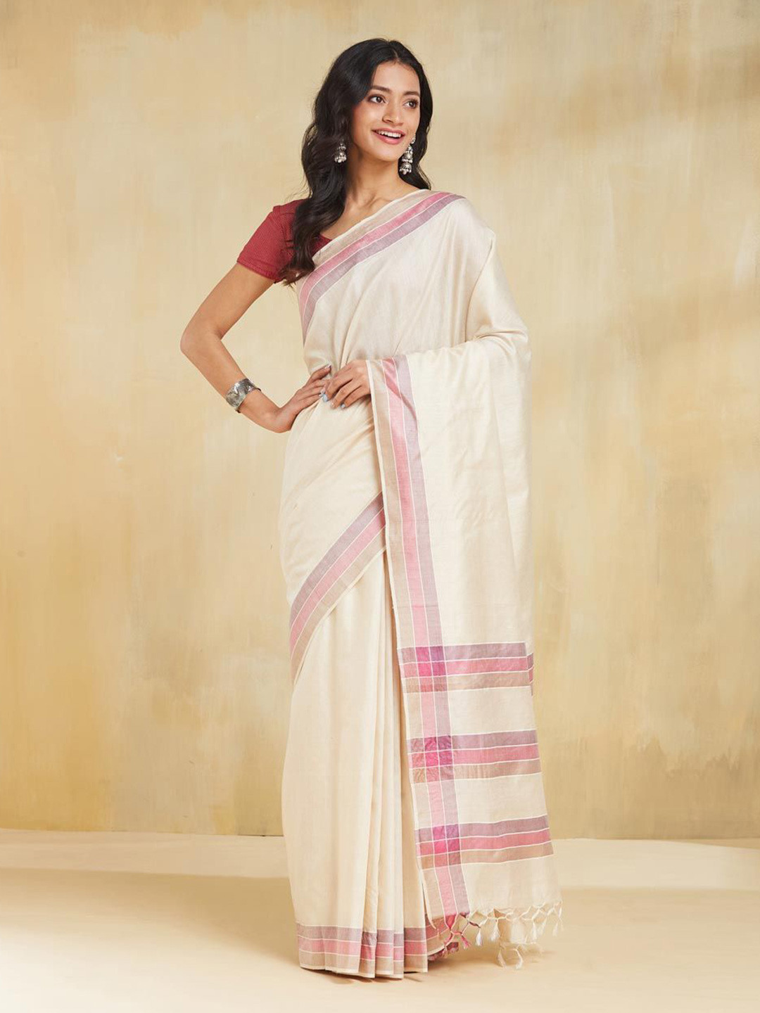 Fabindia Silk Blend Saree