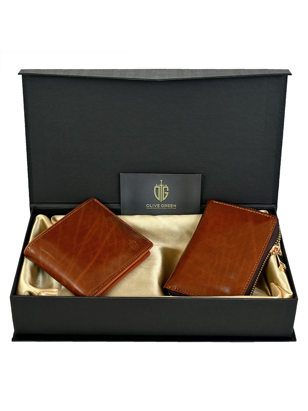 HOUSE OF OLIVEGREEN Set Of 2 Wallet Gift Set