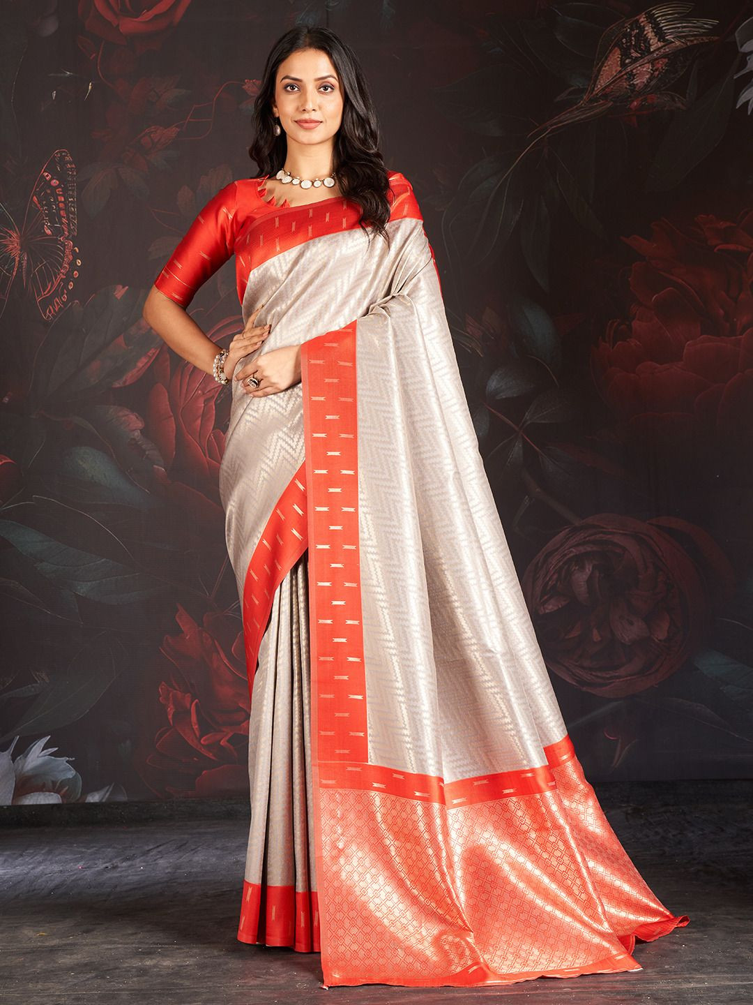 SARHAWoven Zari Art Silk Saree