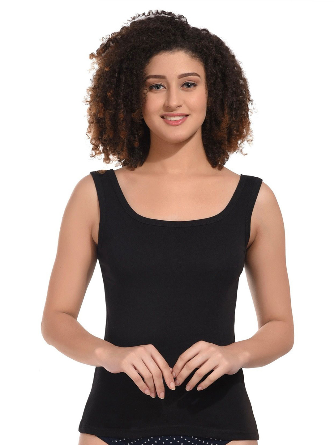 BODYMIST Women Square Cotton Tank Top