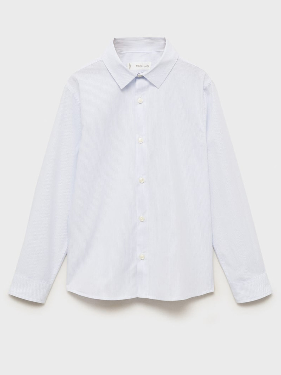 Mango Kids Boys Striped Pure Cotton Shirt