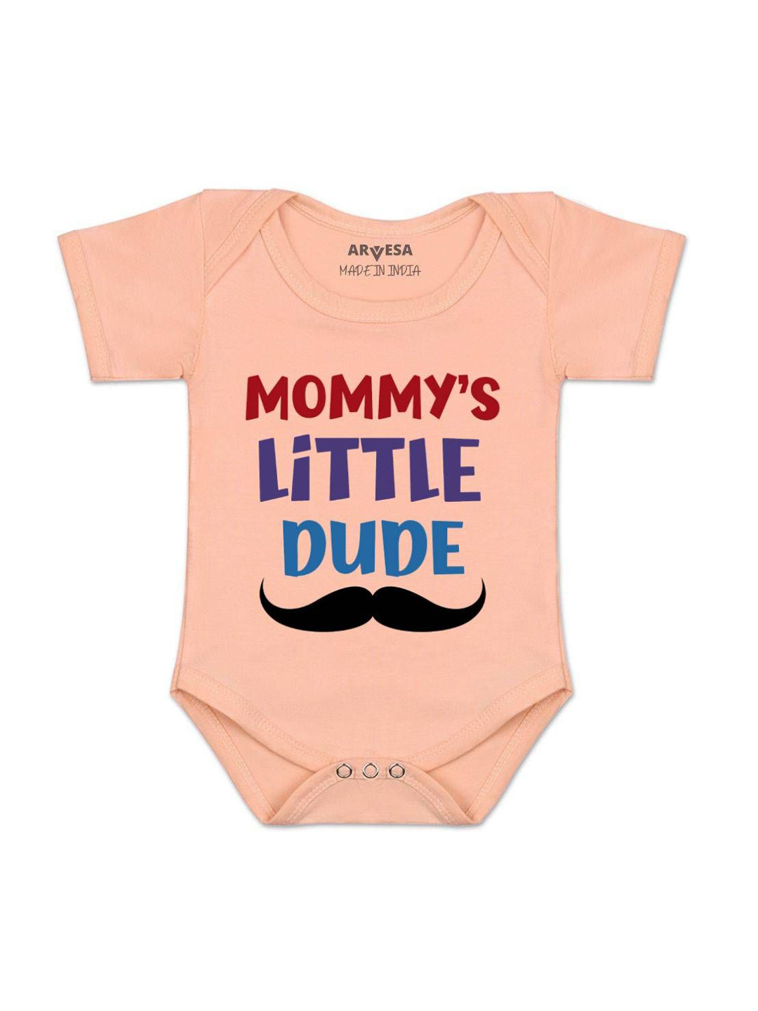 Arvesa Kids Mommy Little Dude Printed Bodysuit