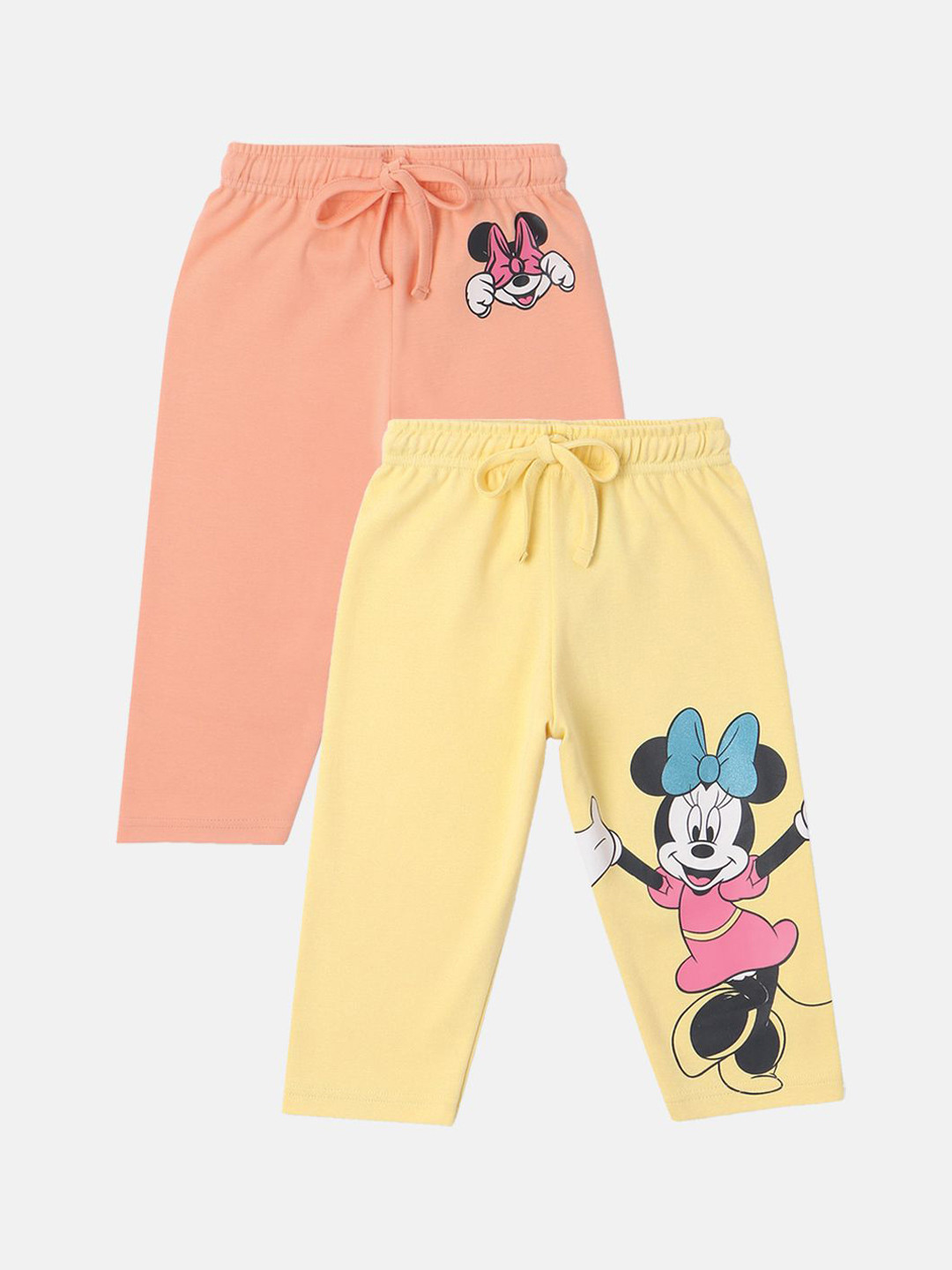 NautiNati Disney Minnie Mouse Bbay Girls Multicolor Pack Of 2 Legging