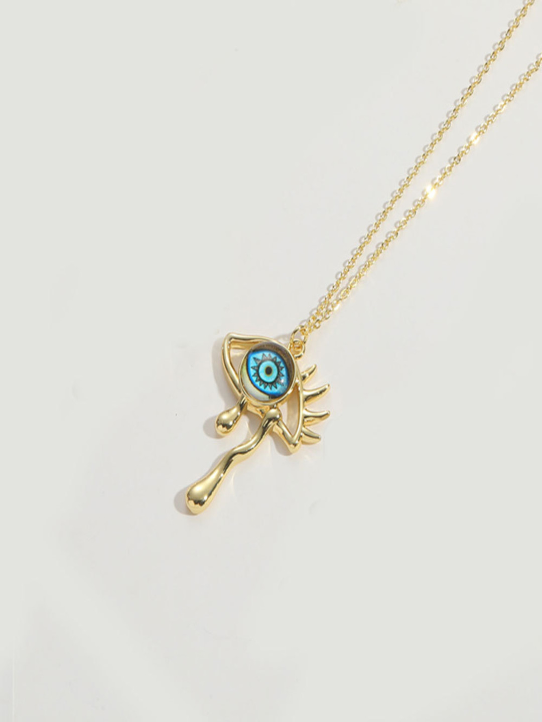 DressBerry Evil Eye Shaped Pendant Chain