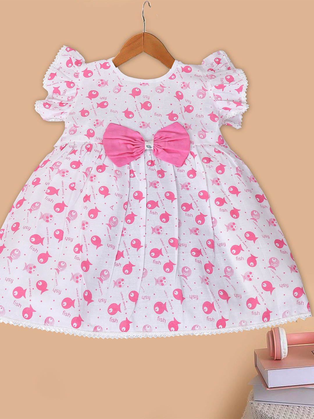 Sevgi Animal Print Flared Sleeve A-Line Dress