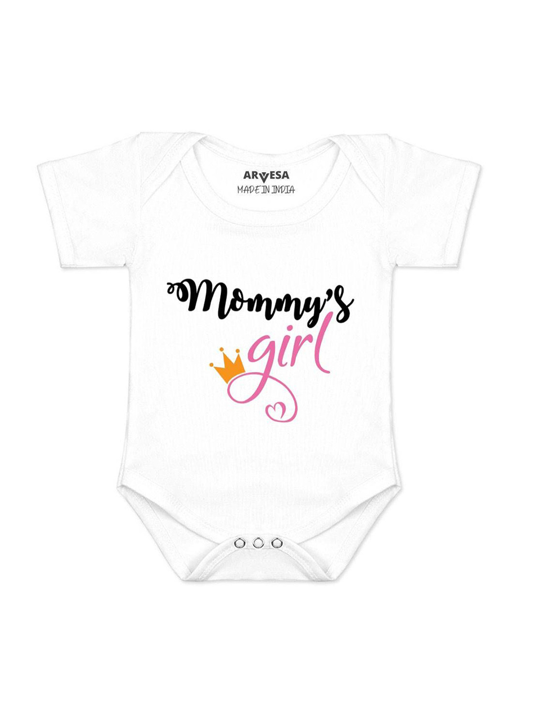 Arvesa Kids Mommy Girl Printed Bodysuit