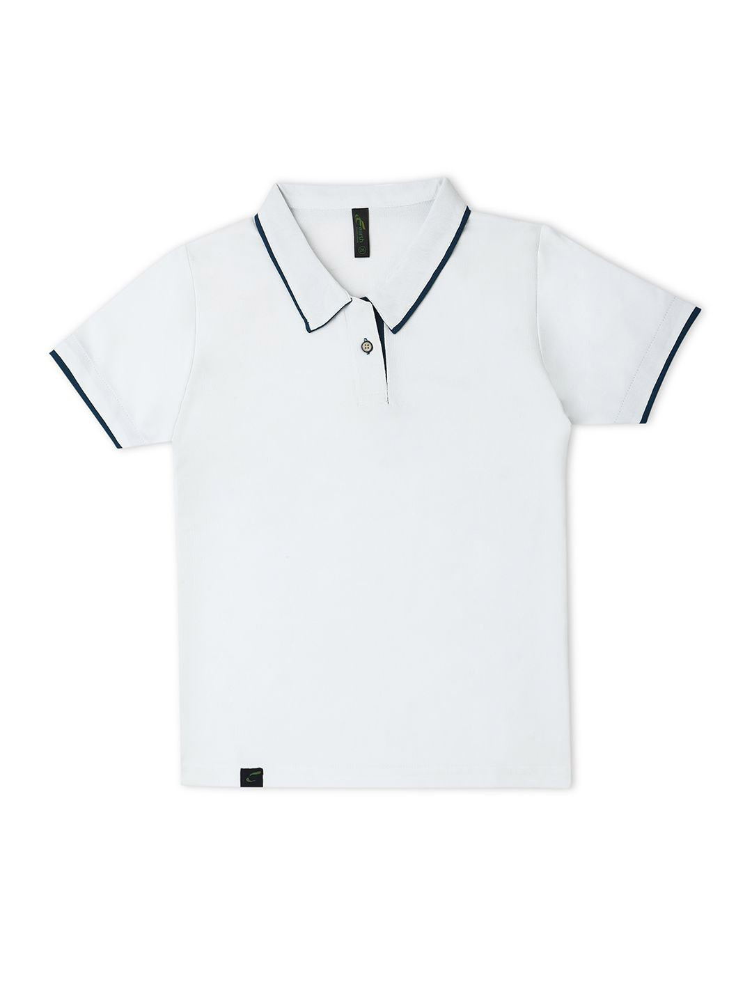 earth conscious Girls Regular Fit Polo Collar Short Sleeves Cotton T-Shirts