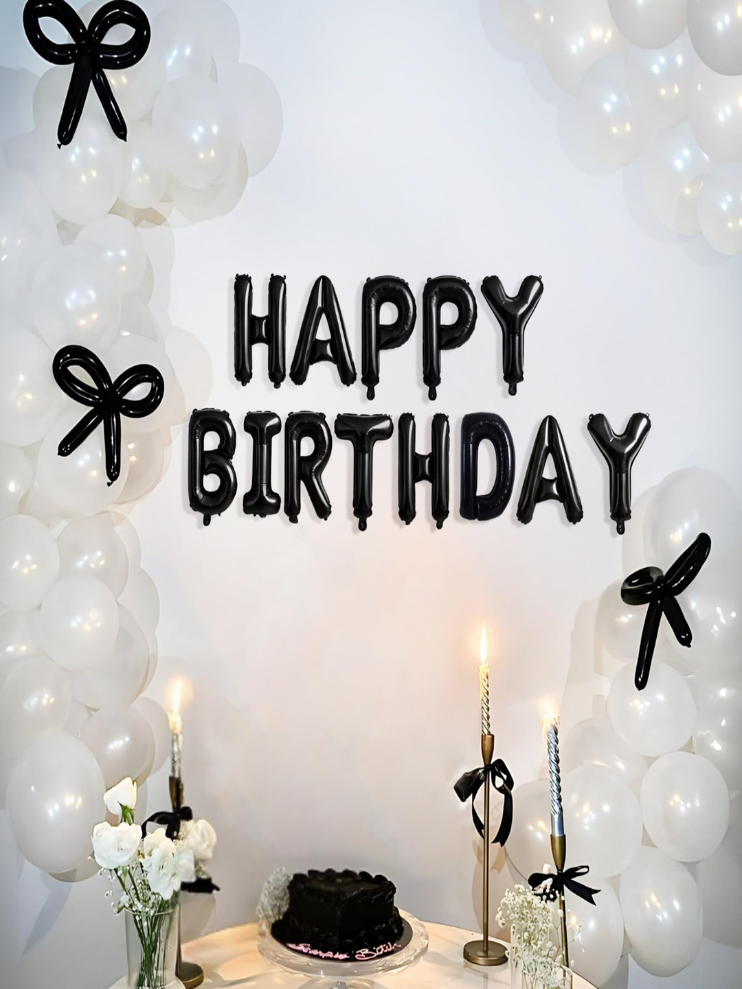 Special You 35Pcs Black & White Birthday Decor
