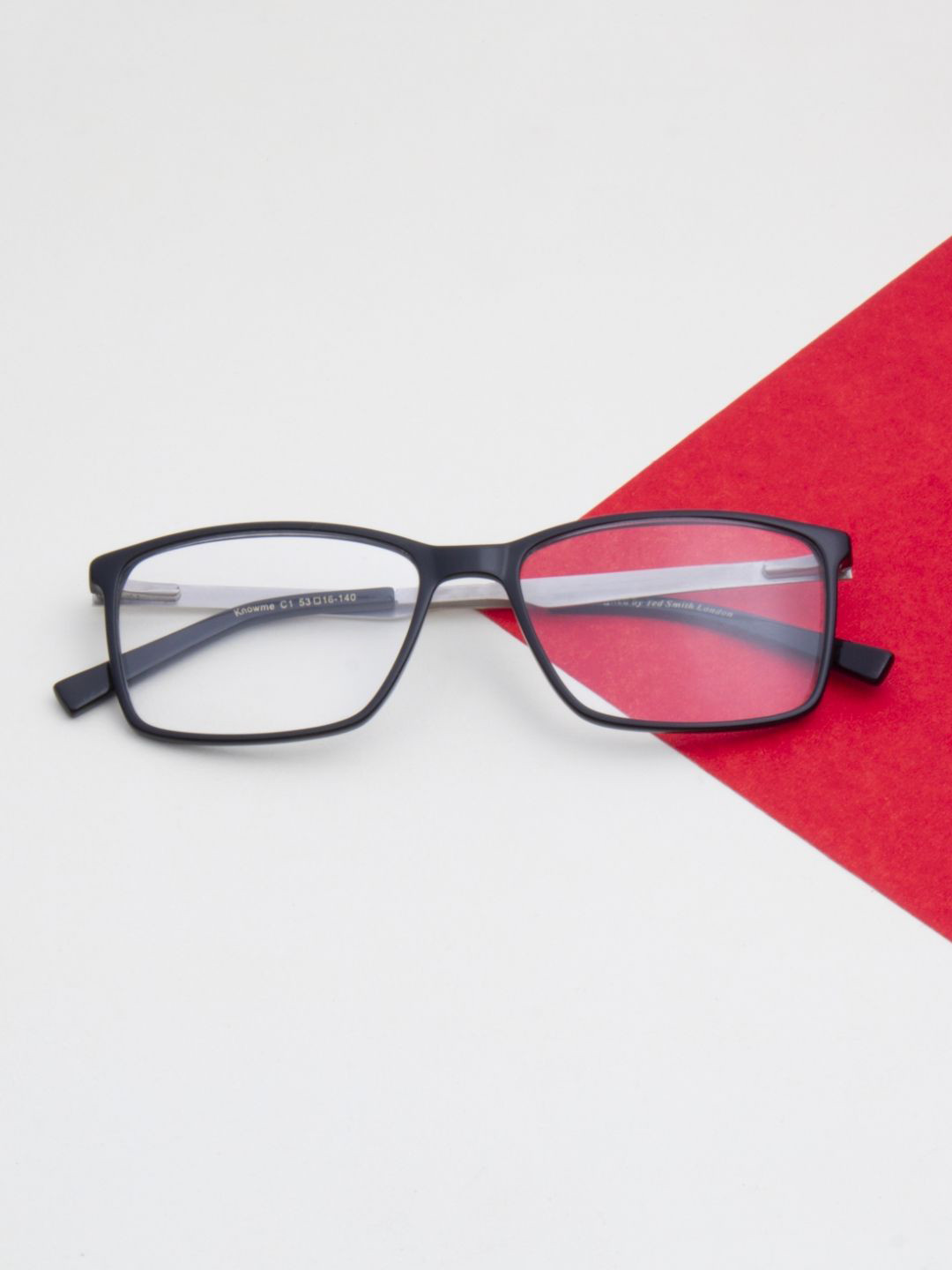 Ted Smith Unisex Black Rectangle Frames