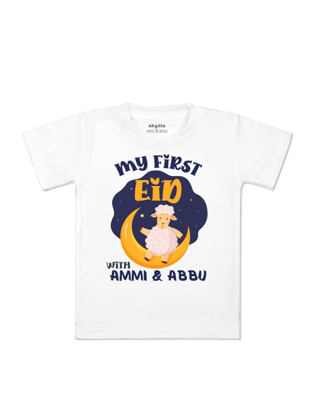 Arvesa First Bakra Eid Printed Kids Unisex T-shirt