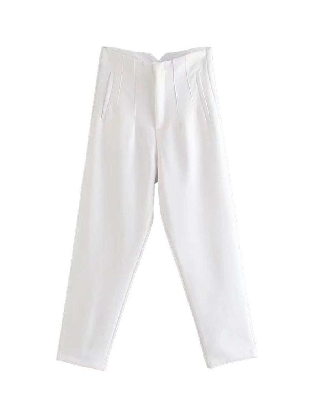 Miss Mosa By Akanksha  Women White Luxe Fred Formal Pants