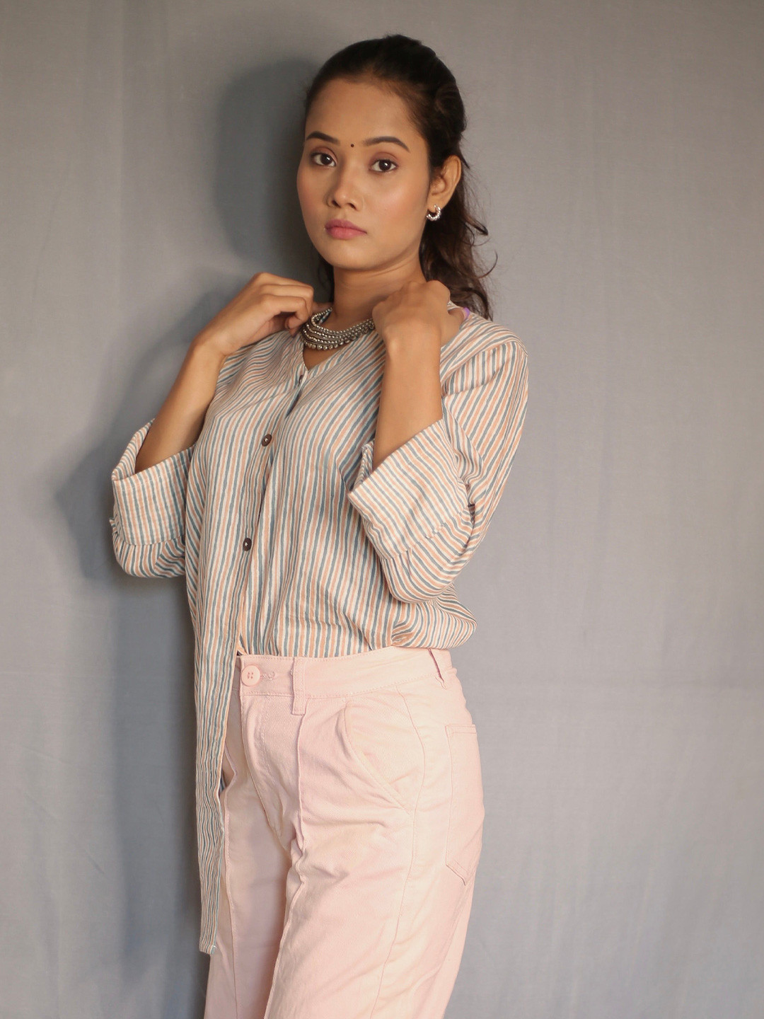 THE VASILIKI Women White Sanagneri Top