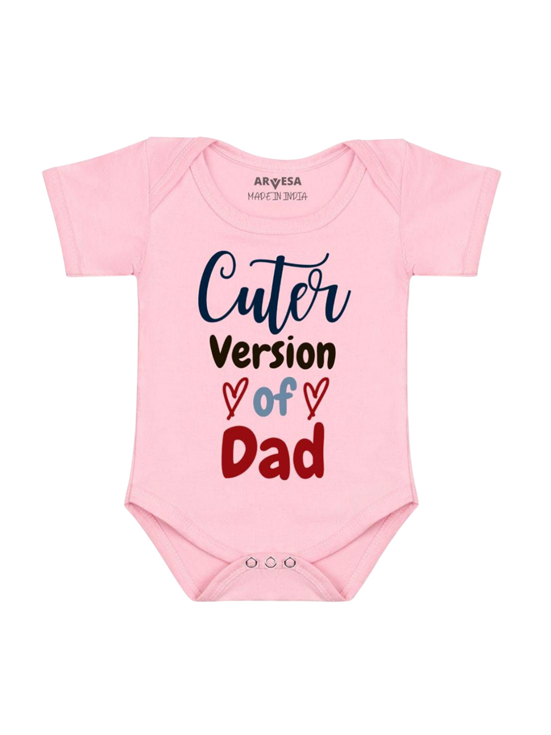 Arvesa Infants Kids Cuter Version Of Dad Printed Cotton Bodysuit