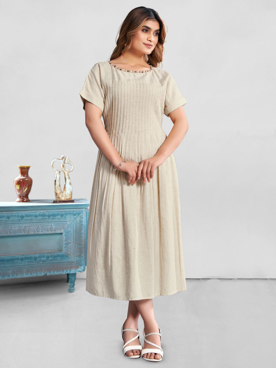 Komarri U Fit & Flare Midi Dress