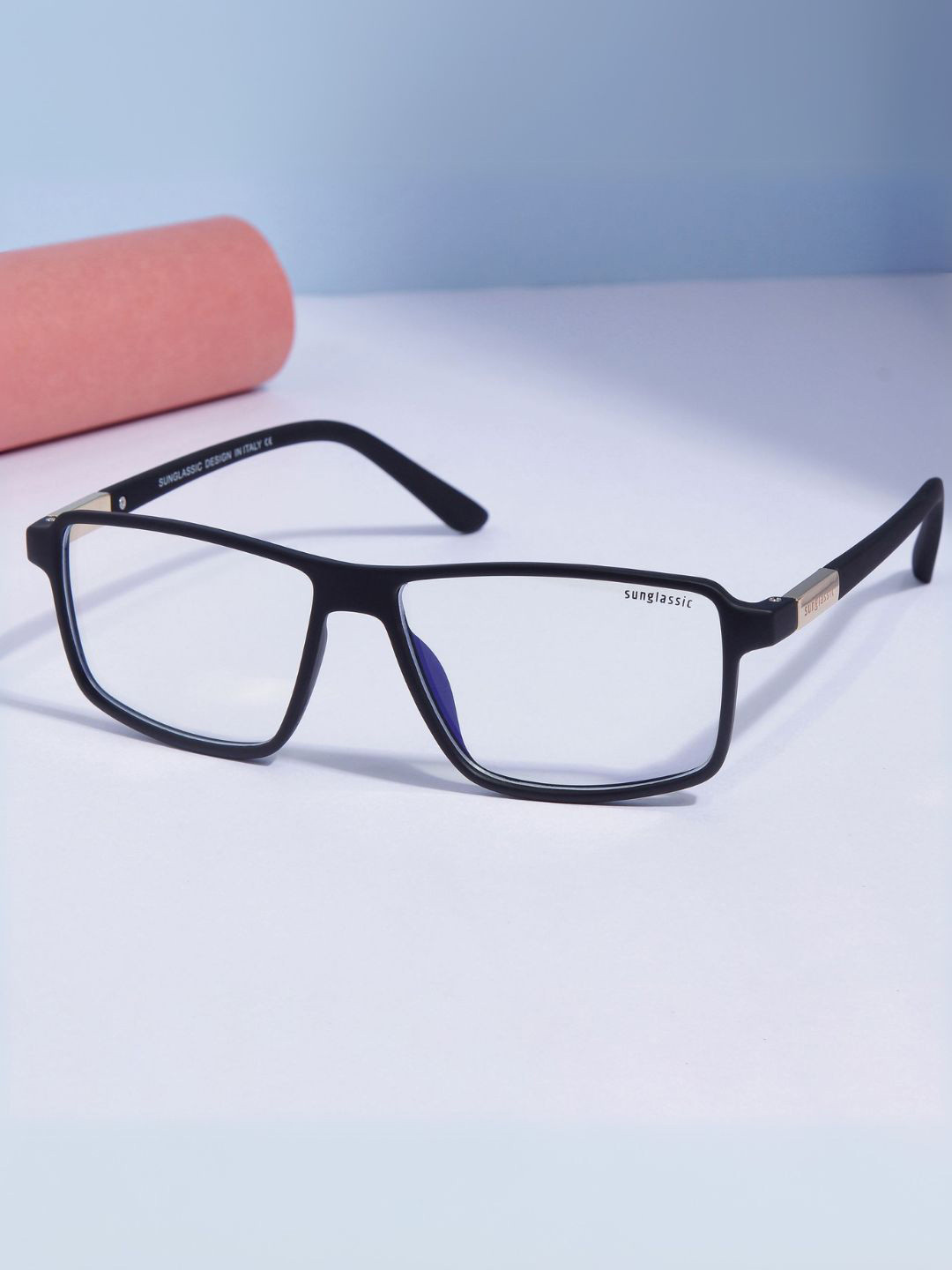 SUNGLASSIC Unisex Moomin. Clear Anti-Blue Light Rectangle Sunglasses Moomin-Clear