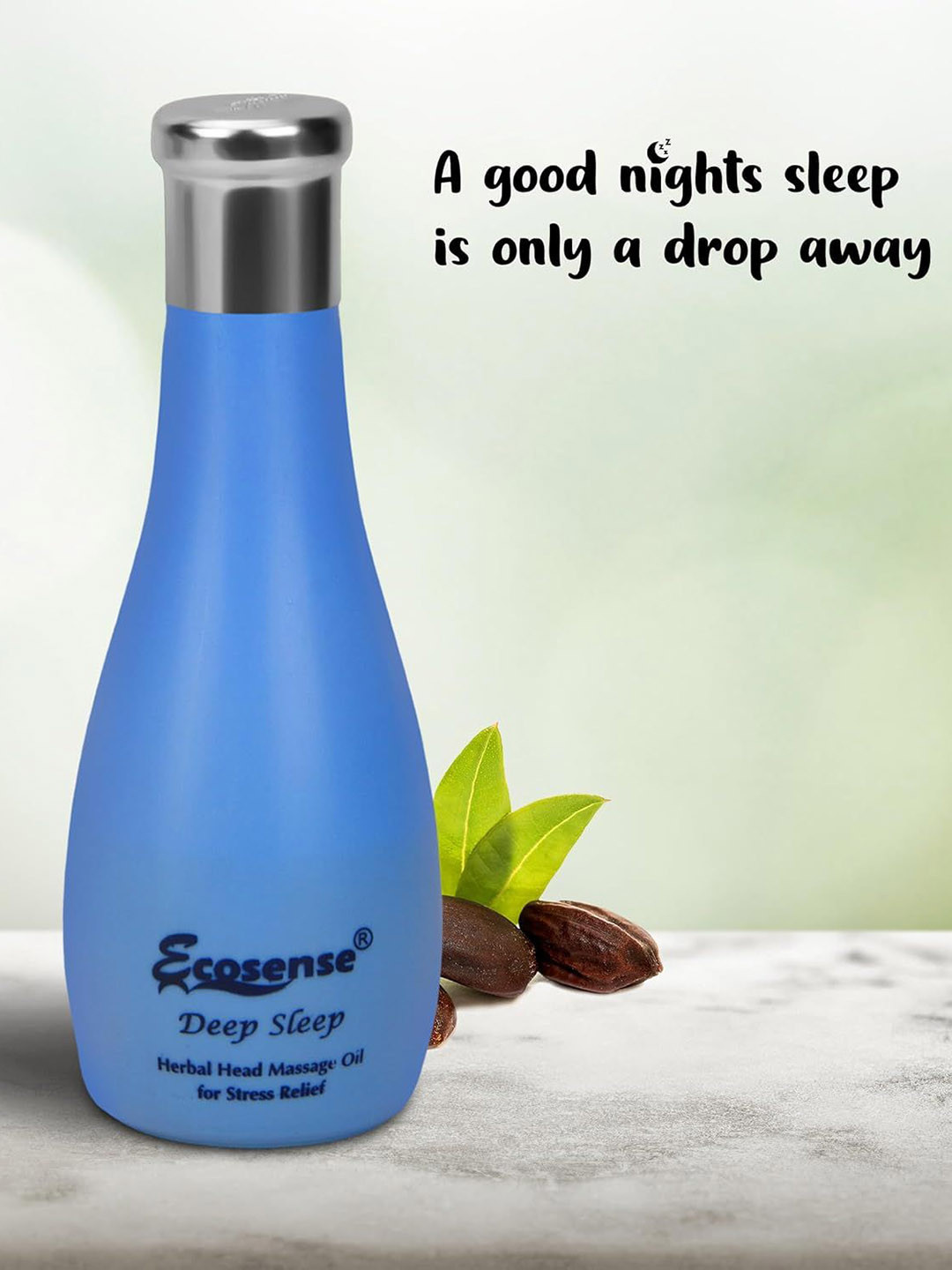 ECOSENSE Deep Sleep Herbal Head Massage Hair Oil For Stress Relief - 75 ml