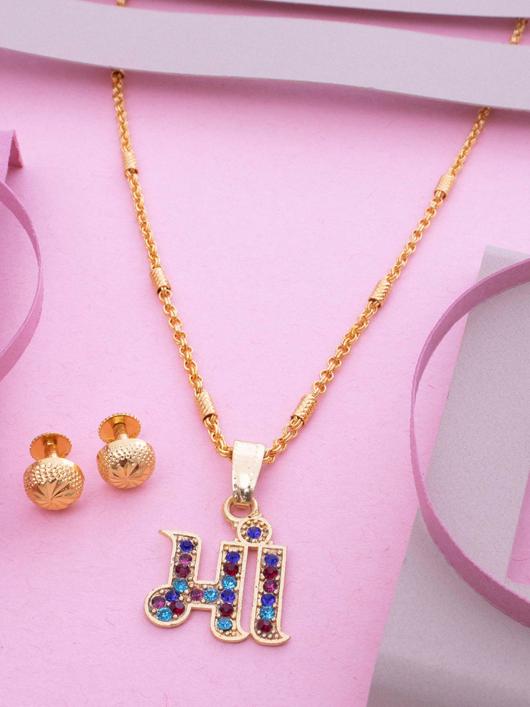 Ramdev Art Fashion Jwellery Set Of 6 Gold-Plated Necklace With Earrings Jewellery Set