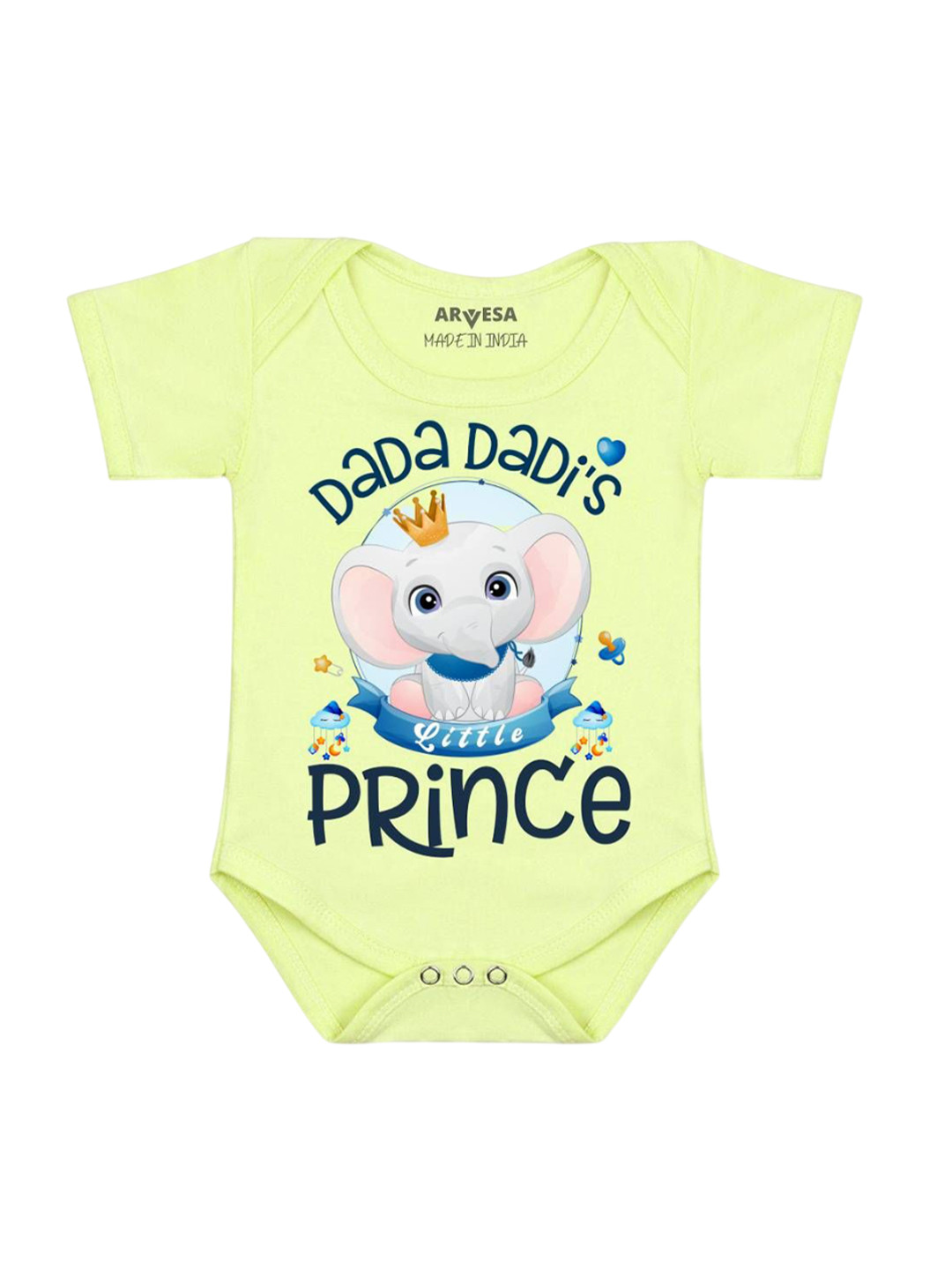 Arvesa Dada Dadi Little Prince Printed Bodysuit