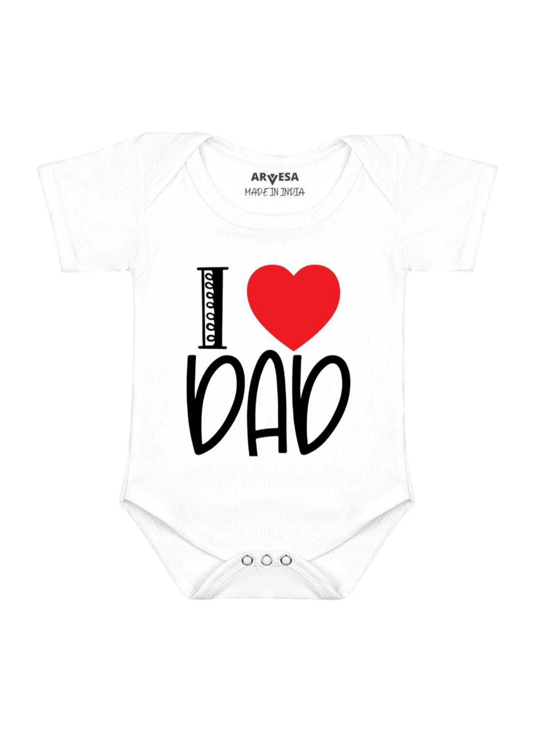 Arvesa Kids I Love Dad Printed Bodysuit