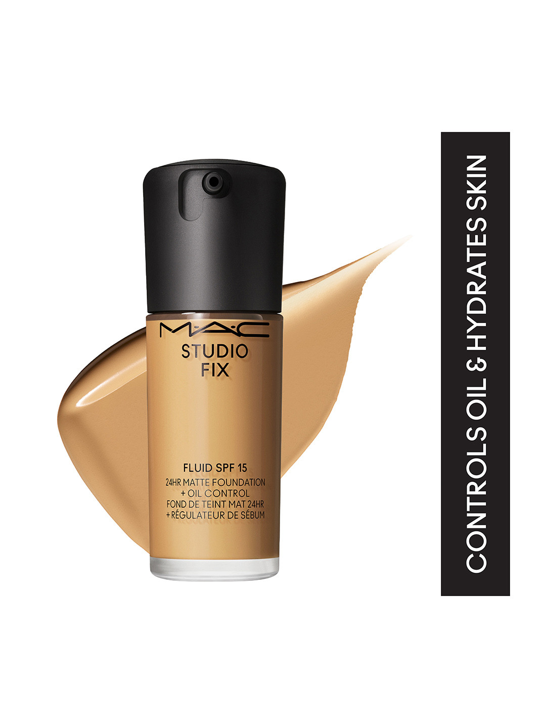 M.A.C Studio Fix Fluid SPF 15 24Hr + Oil Control Matte Foundation 30 ml - Shade C45