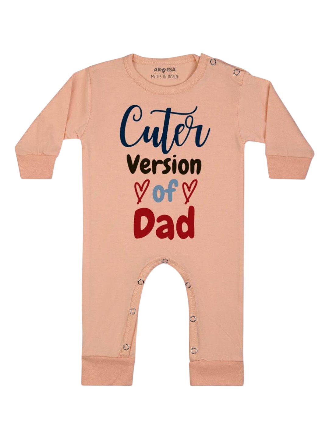 Arvesa Kids Cuter Version Of Dad Printed Baby Romper