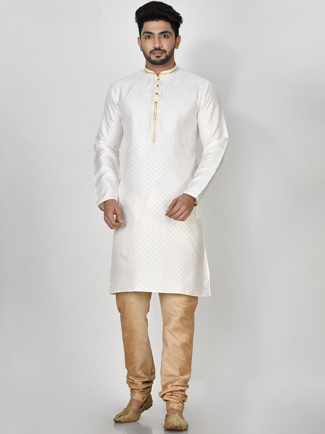 RANAK Mendarin Collar Straight Kurta