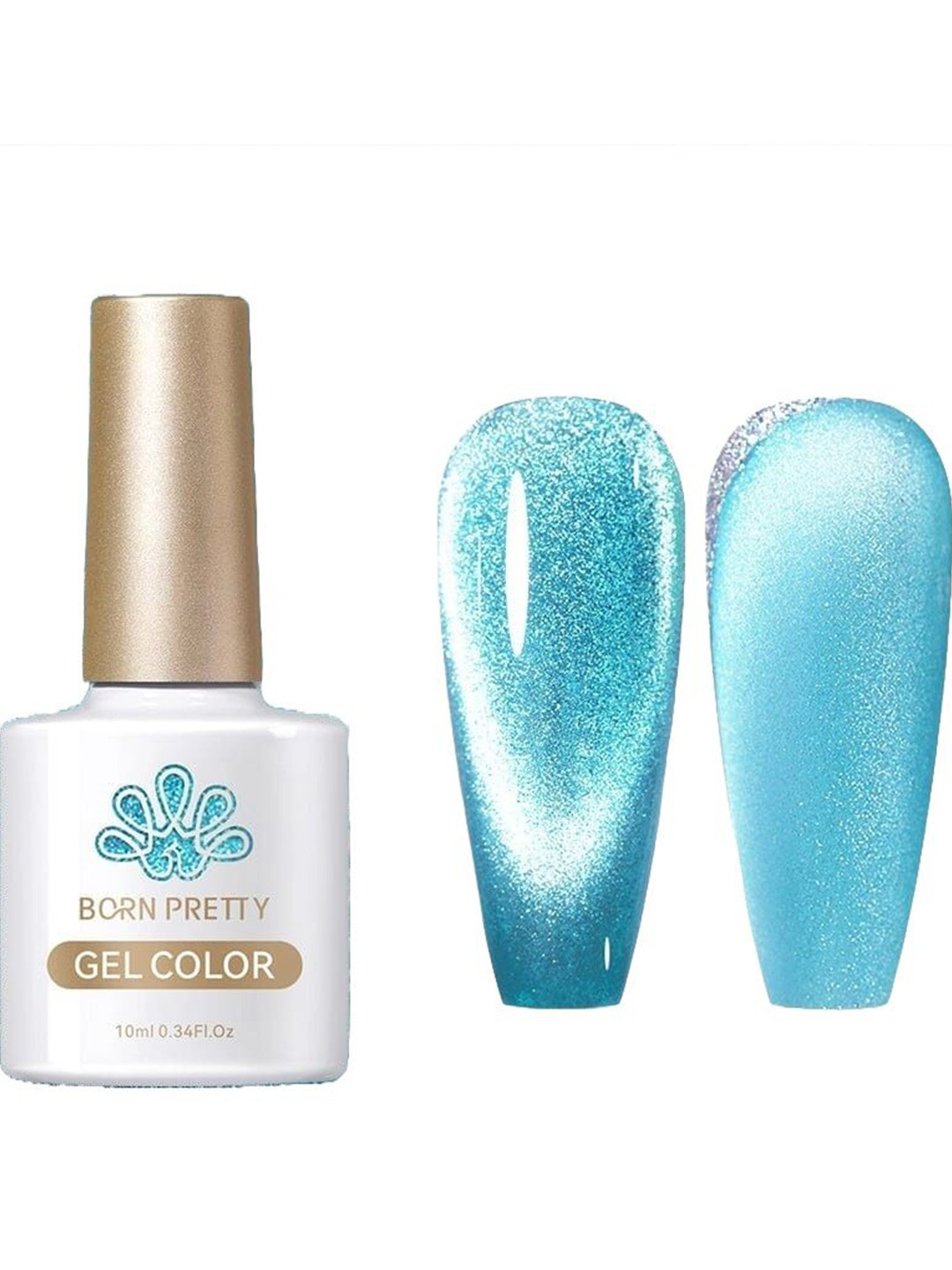 BORN PRETTY UV Gel Cat Magnetic Nail Polish - 10ml - Sea Blue