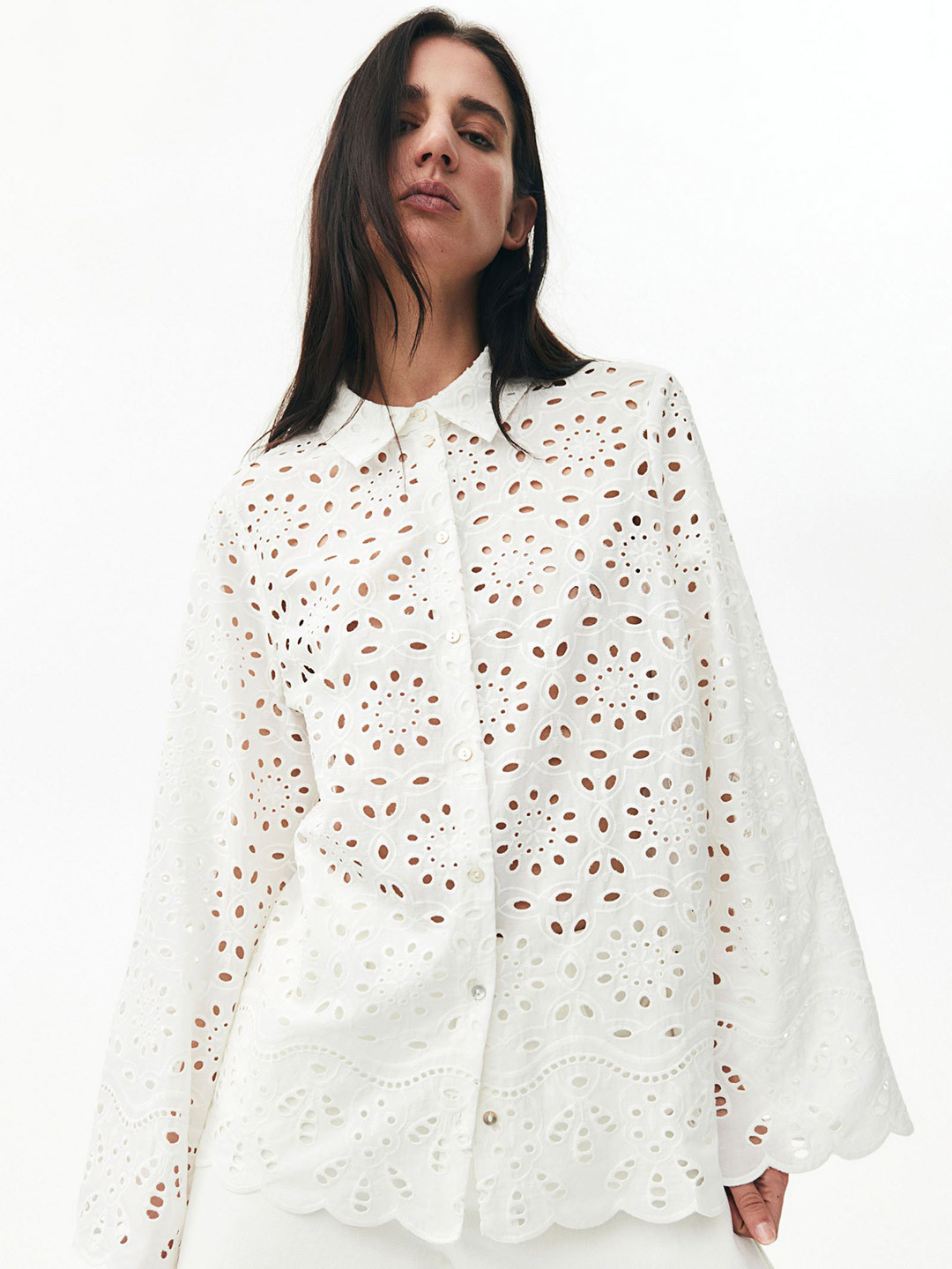 H&M Broderie Anglaise Shirt