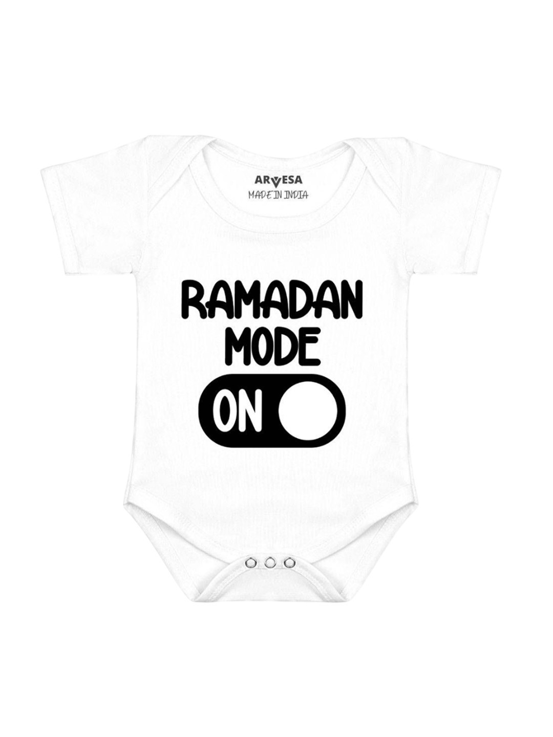Arvesa Infants Kids Ramadan Mode On Printed Cotton Romper