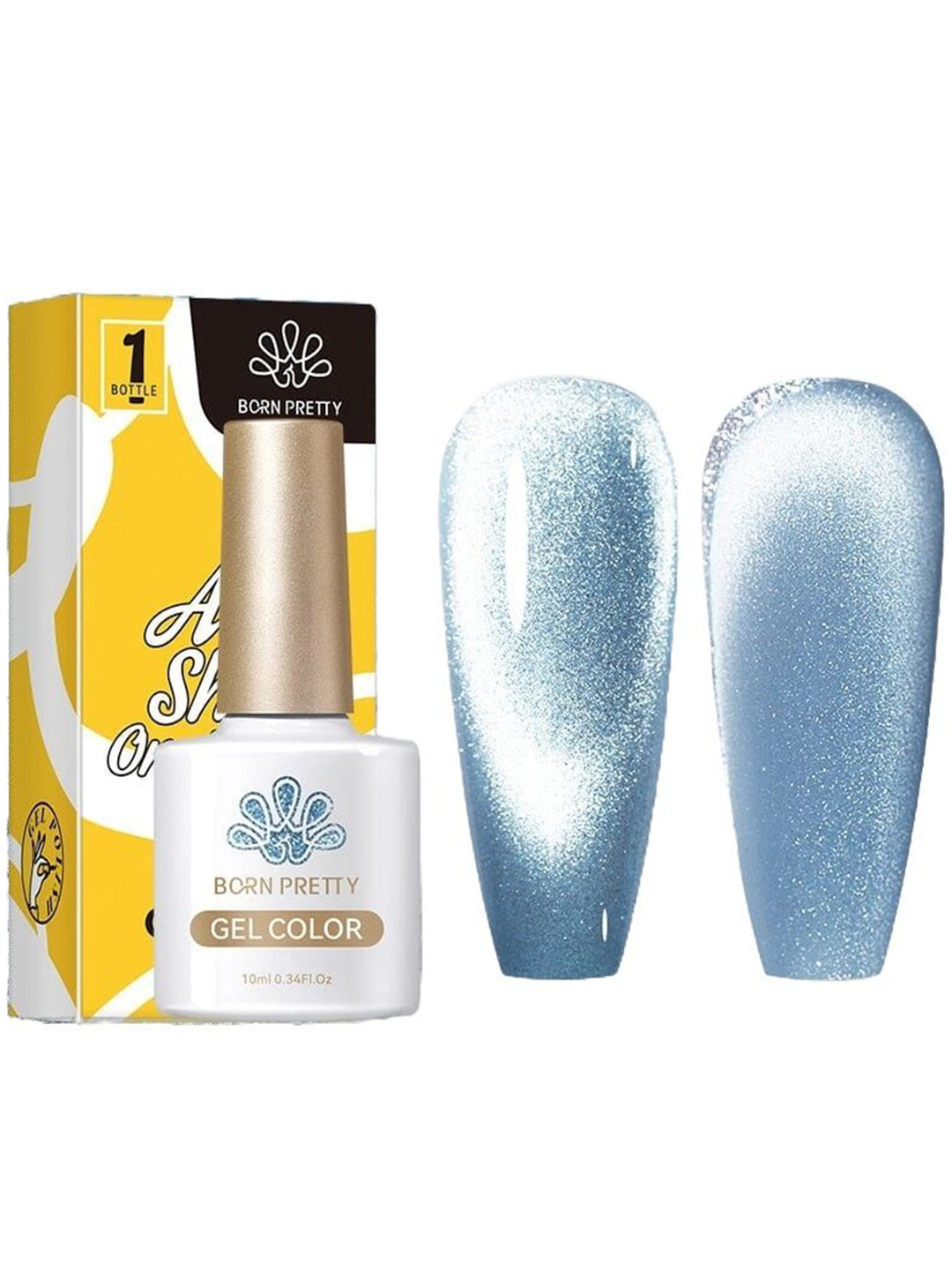 BORN PRETTY UV Gel Cat Magnetic Nail Polish - 10ml - Sea Blue