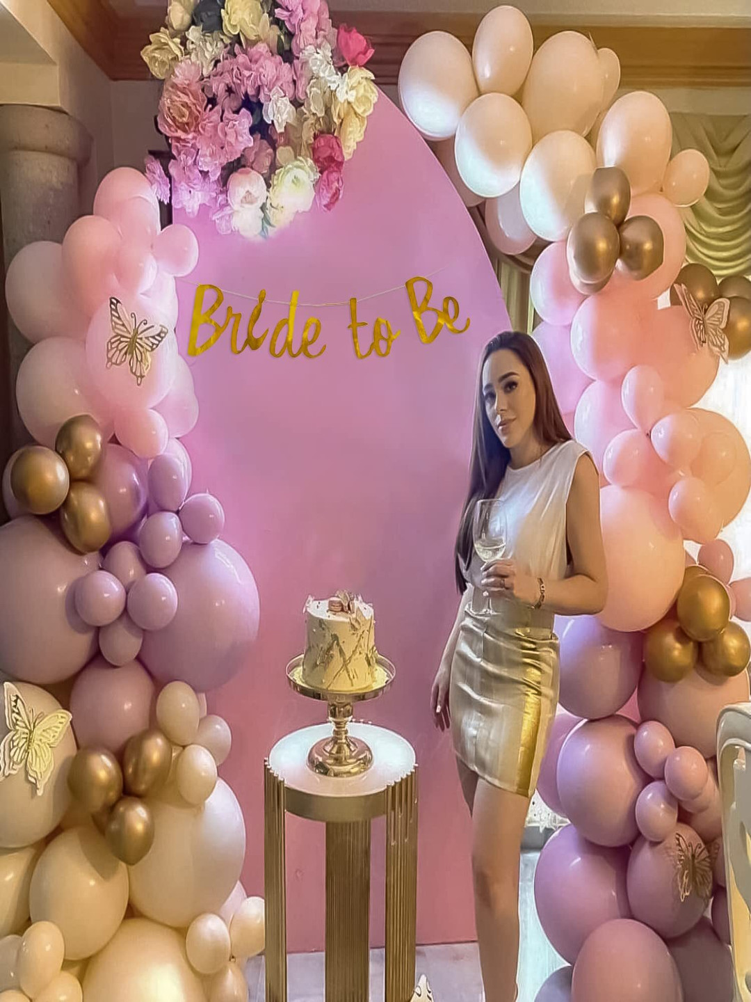 Special You 63-Pcs Peach-colored & Yellow Foil Balloons Birthday Decors