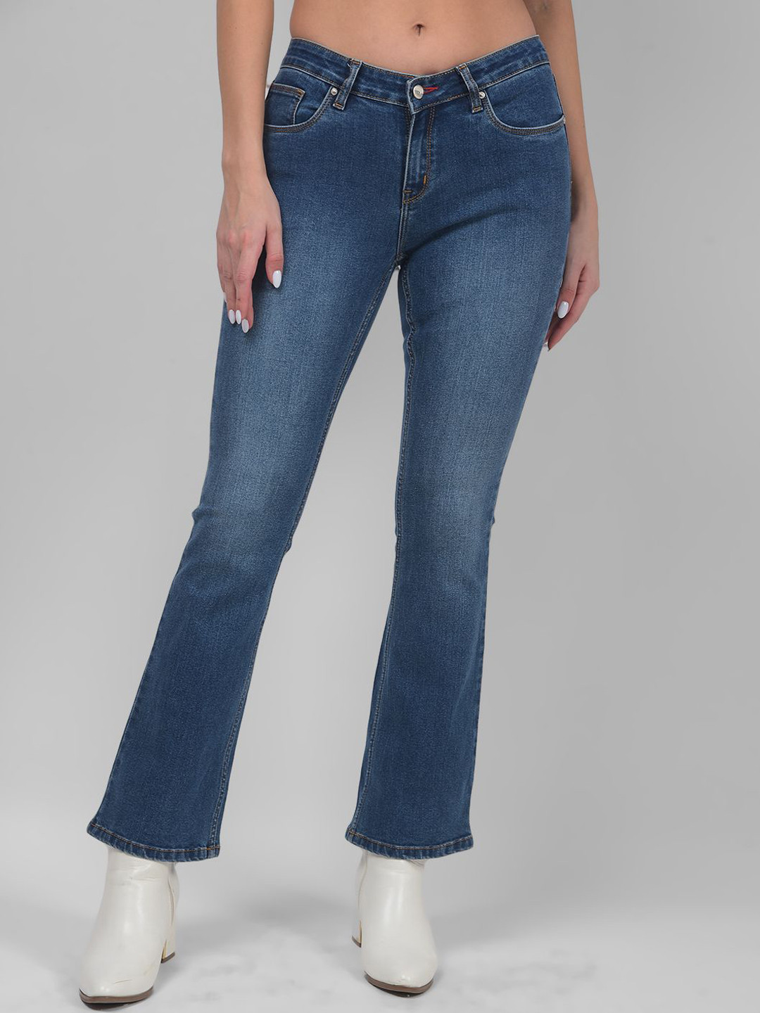 Numero Uno Women Bootcut Light Fade Stretchable Jeans