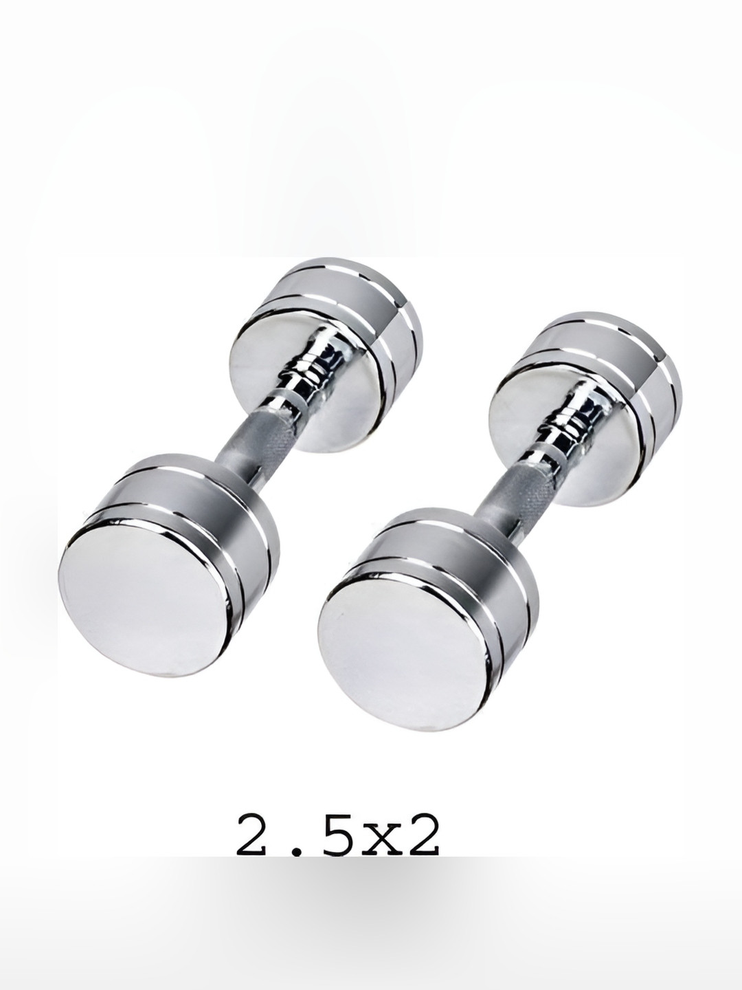 HackerX Set Of 2 Fixed Weight Dumbbell - 2.5Kg Each