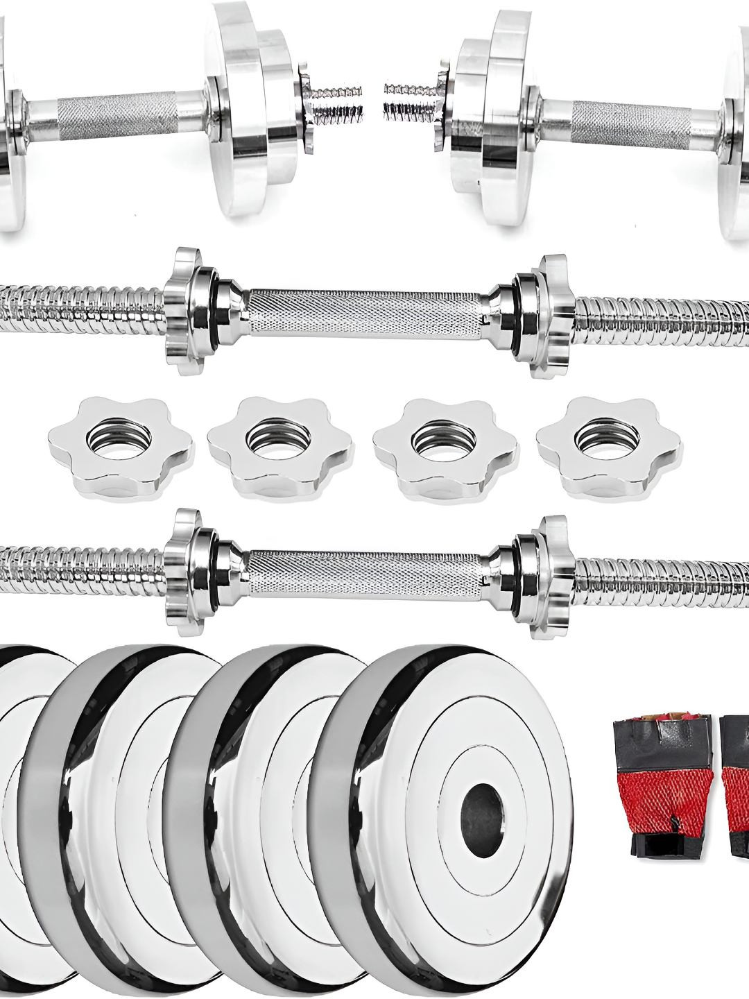 HackerX Set Of 6 Home Gym Combo