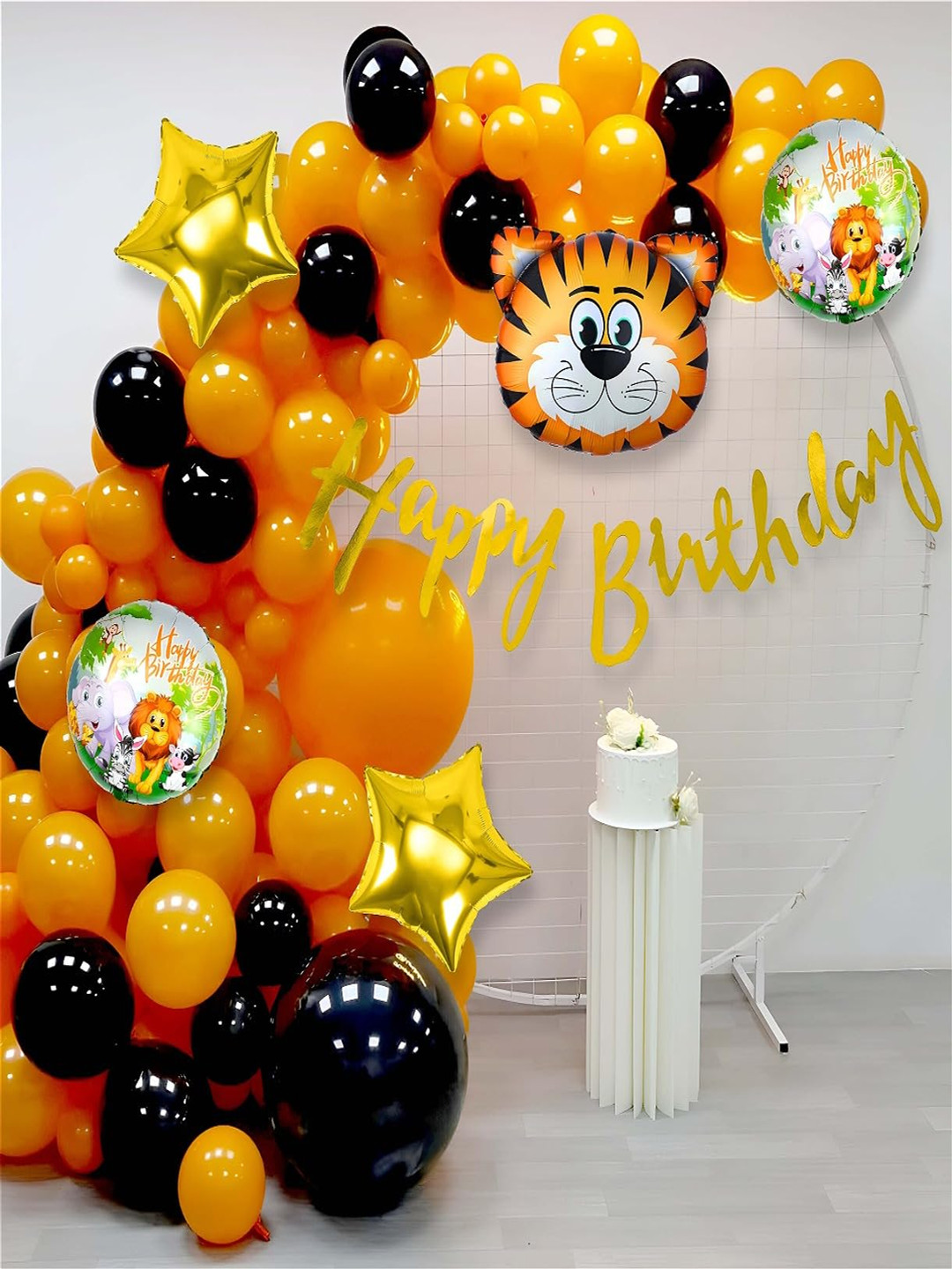 Special You Set Of 44 Orange Coloured & Black Festive Decors