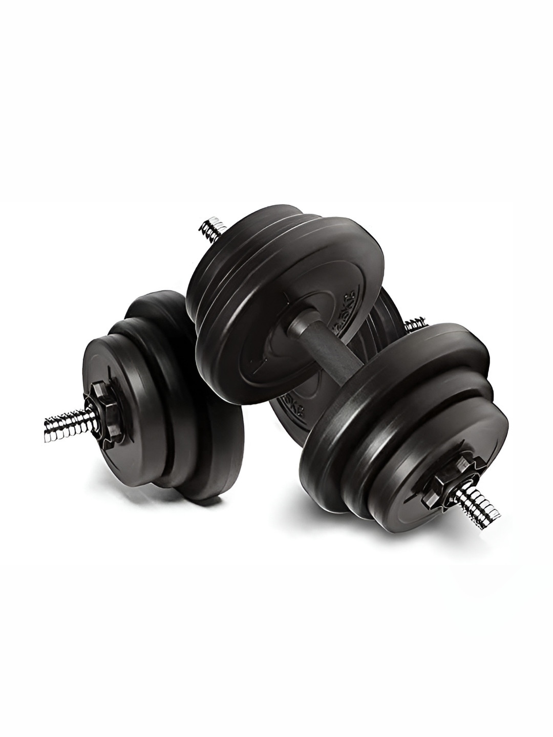 HackerX 4-Pcs Rubber Adjustable Dumbbell Set - 2.5 kg Each