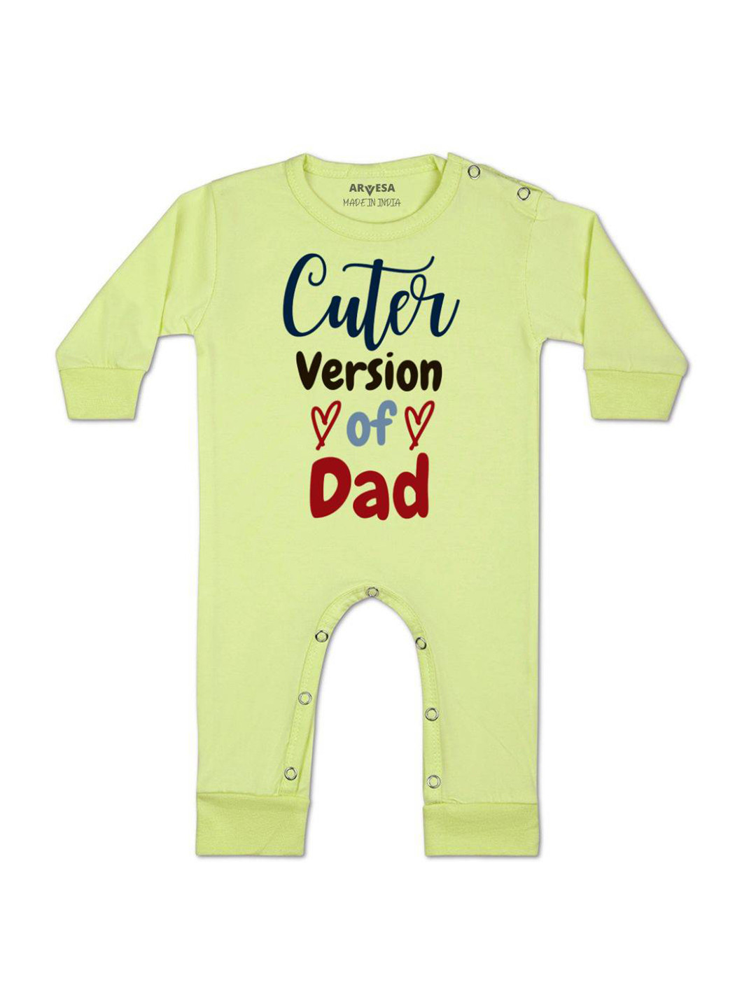 Arvesa Kids Cuter Version Of Dad Printed Baby Romper
