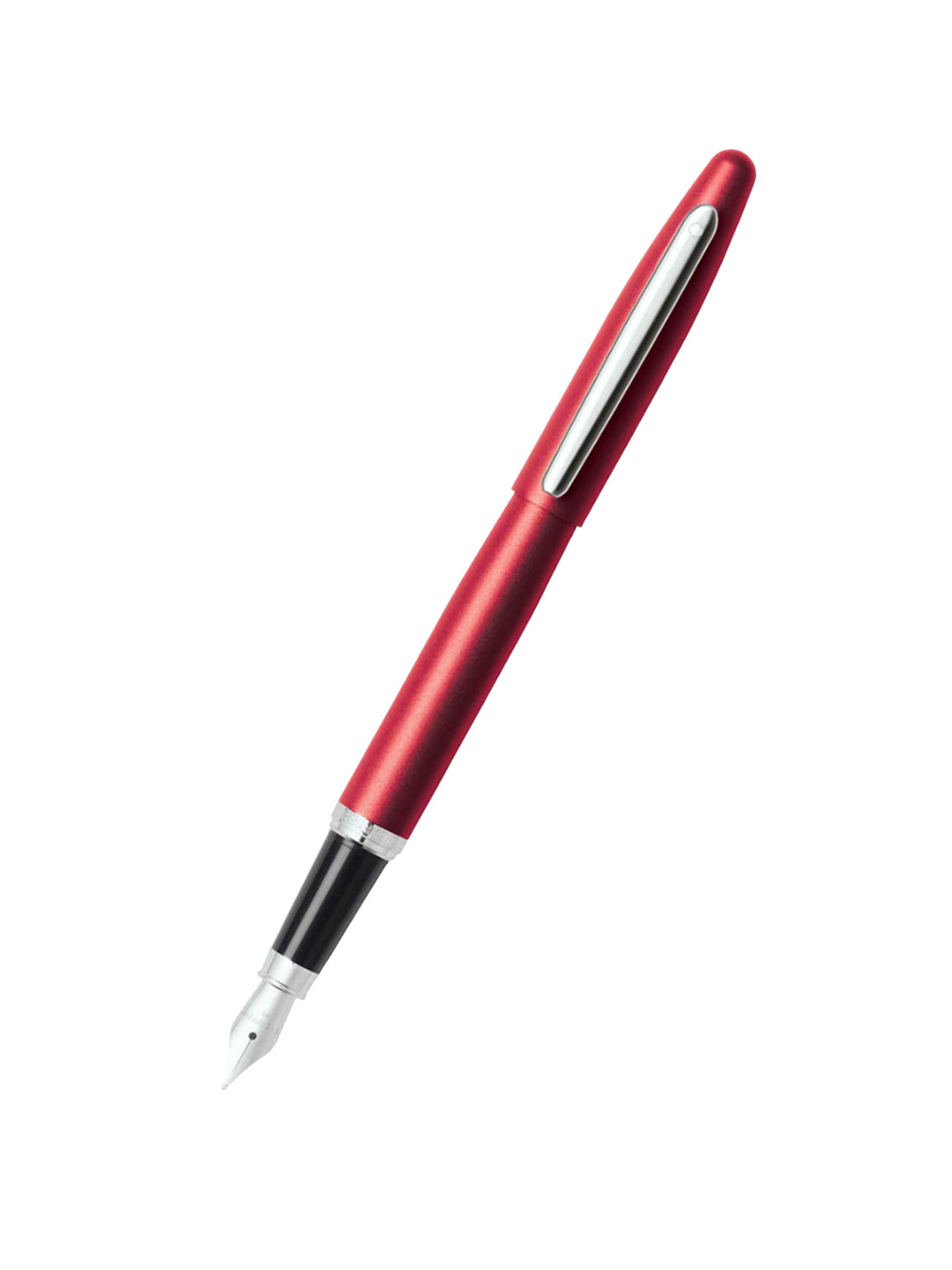 Sheaffer Red with Chrome Trim E9403 VFM Medium Nib Fountain Pen