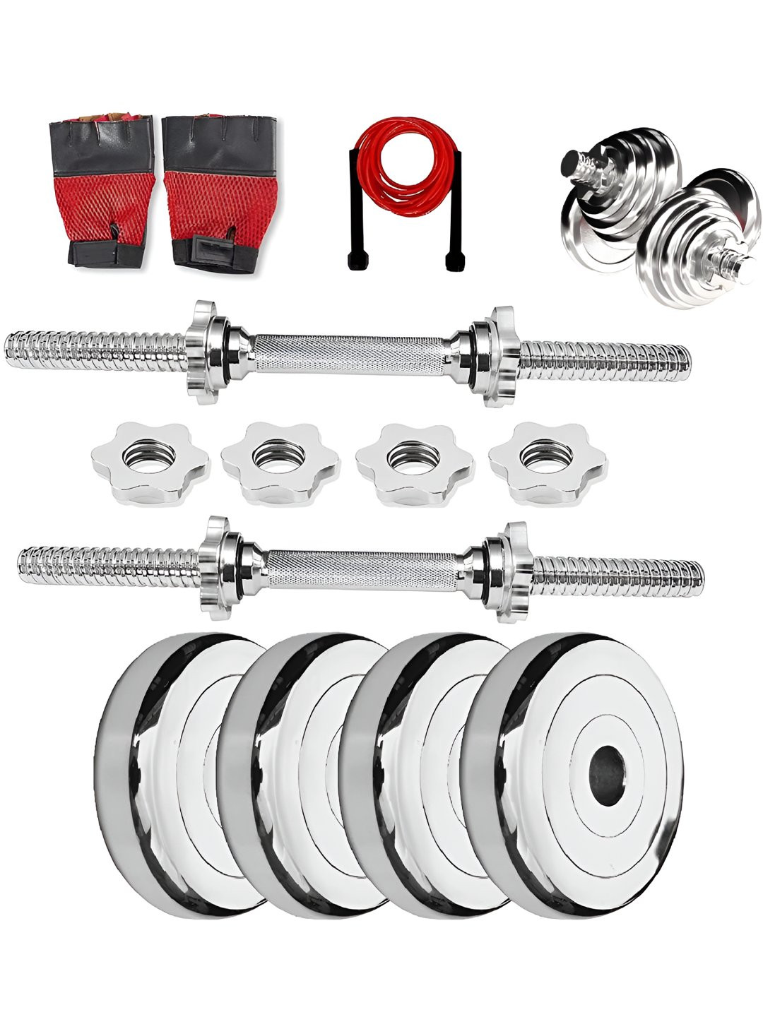 HackerX Set Of 7 Home Gym Combo