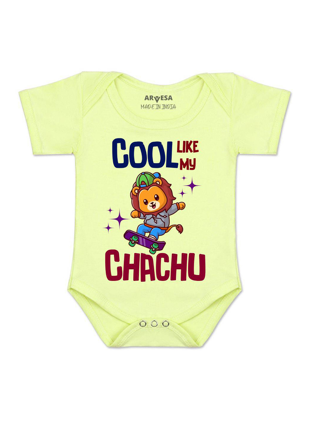 Arvesa Cool Like My Chachu Printed Romper