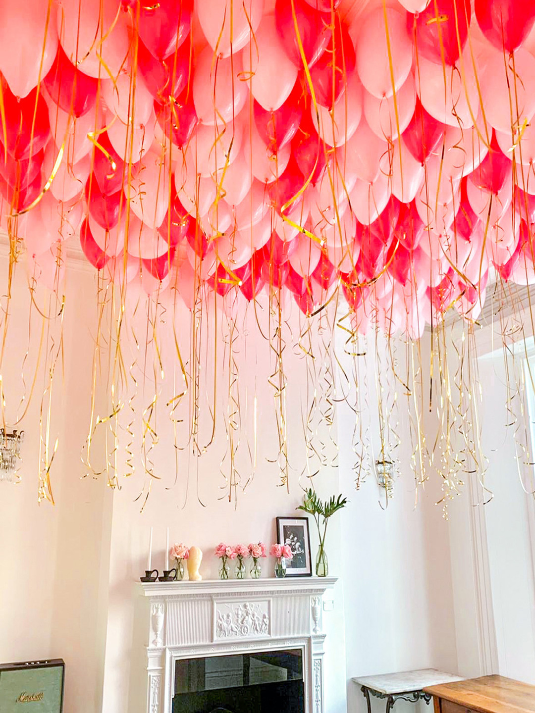 Special You 64 Pcs Red & Pink Balloons Birthday Decorations