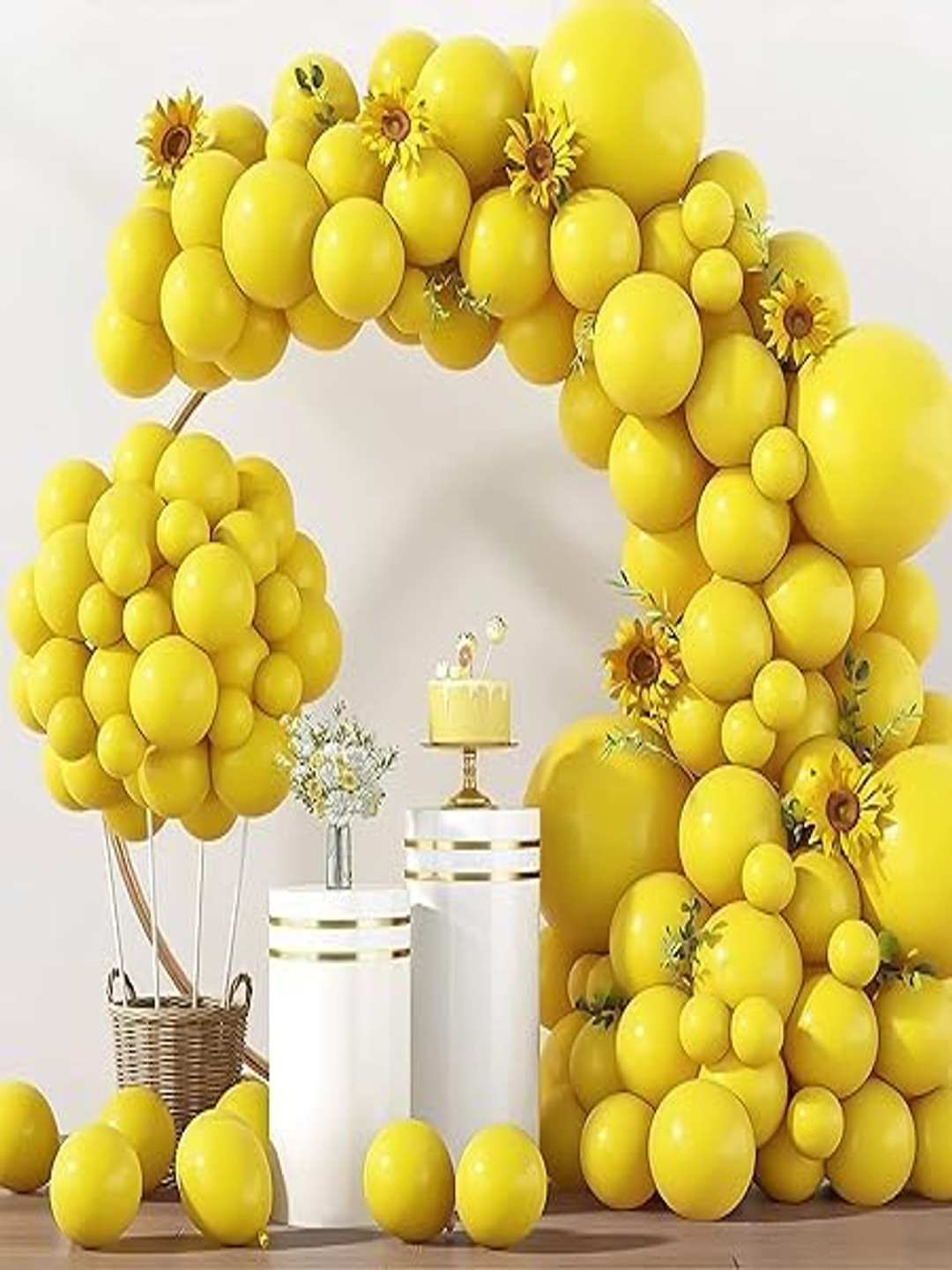 Special You 100-Pcs Yellow Balloons Birthday Party Decorations