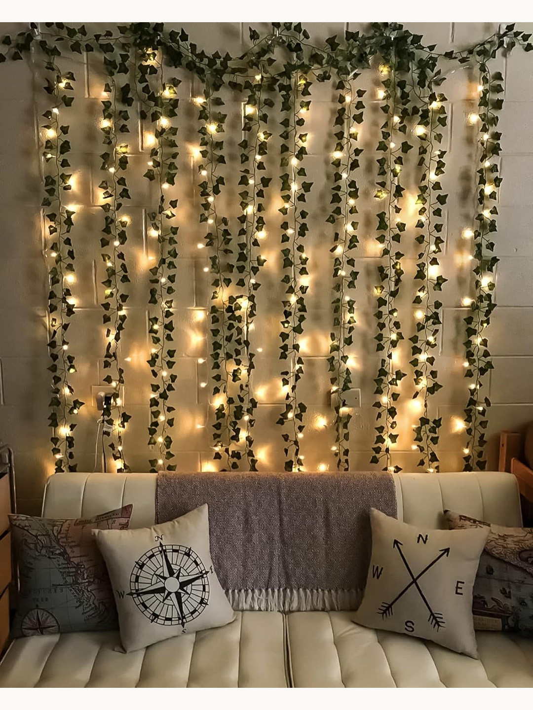 Special You 7-pcs Green Vines with LED Light Festive Decorations