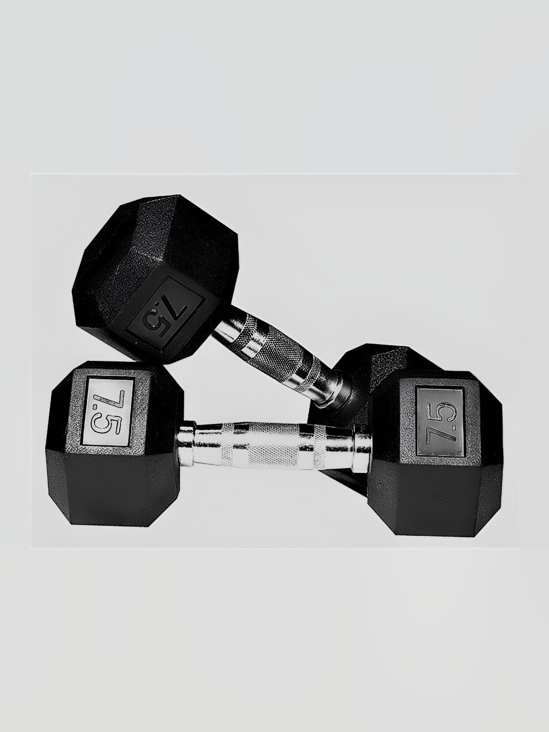 HackerX 2 Pieces Fixed Weight Dumbbells - 7.5Kg Each