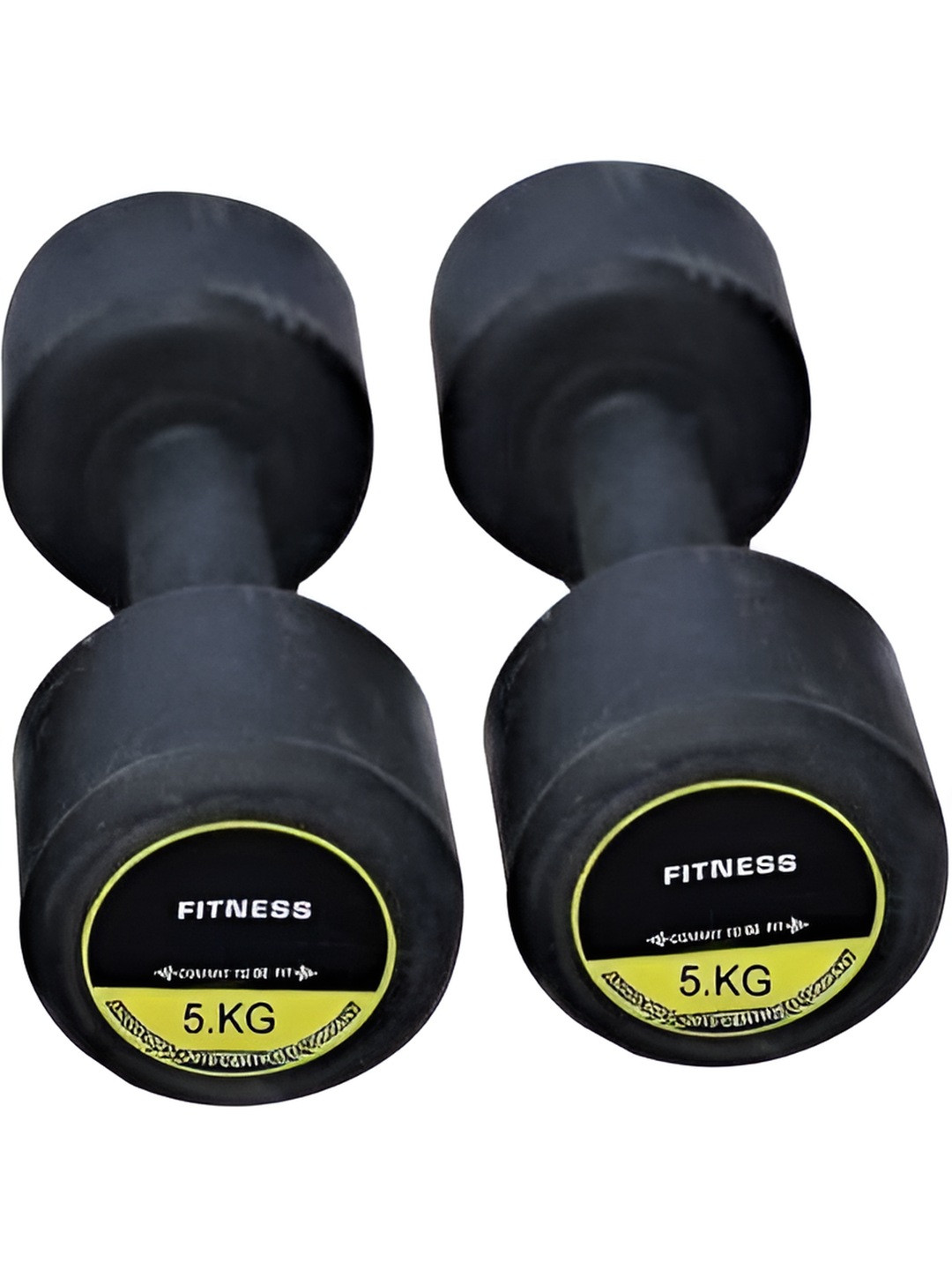 HackerX Set Of 2 Fixed Weight Dumbbell  5Kg Each